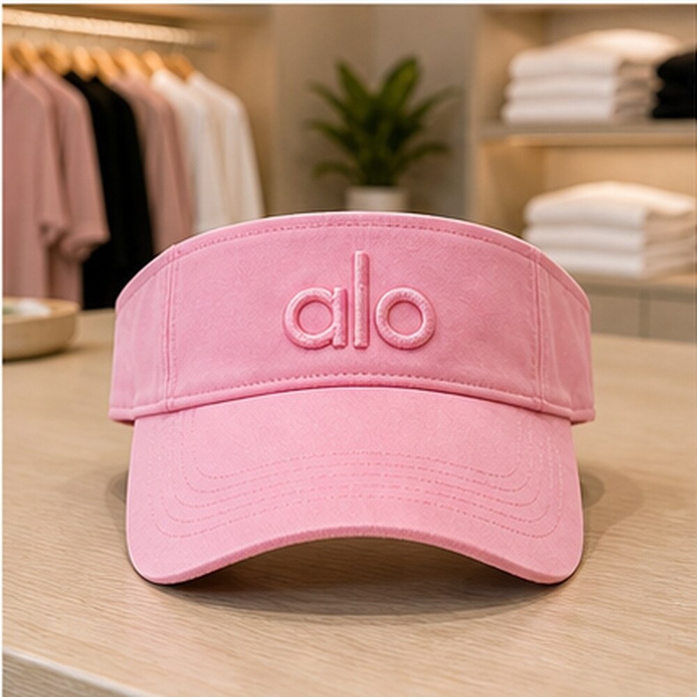 ALO Yoga Pink Everyday Open Top Visor Hat OS